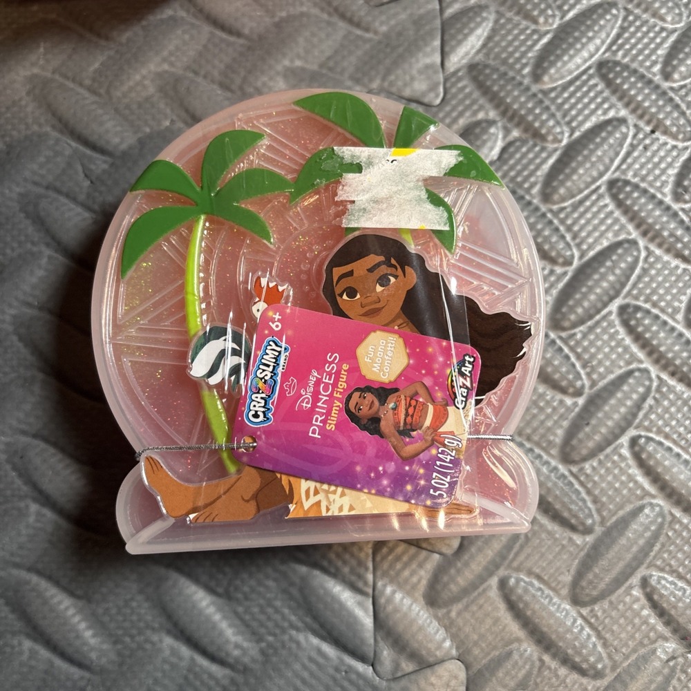 Lot of‎ 5 Disney Princess Moana Confetti Cra-Z-Slimy Containers of Slime - Picture 6 of 12